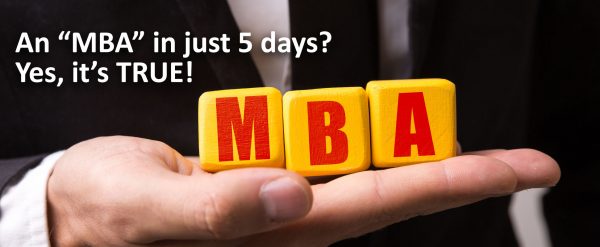 Five-day seminar/mini MBA
